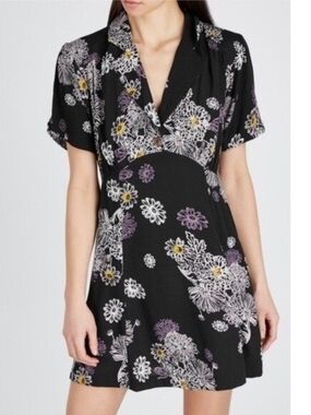 Free People Blue Hawaii Mini Dress